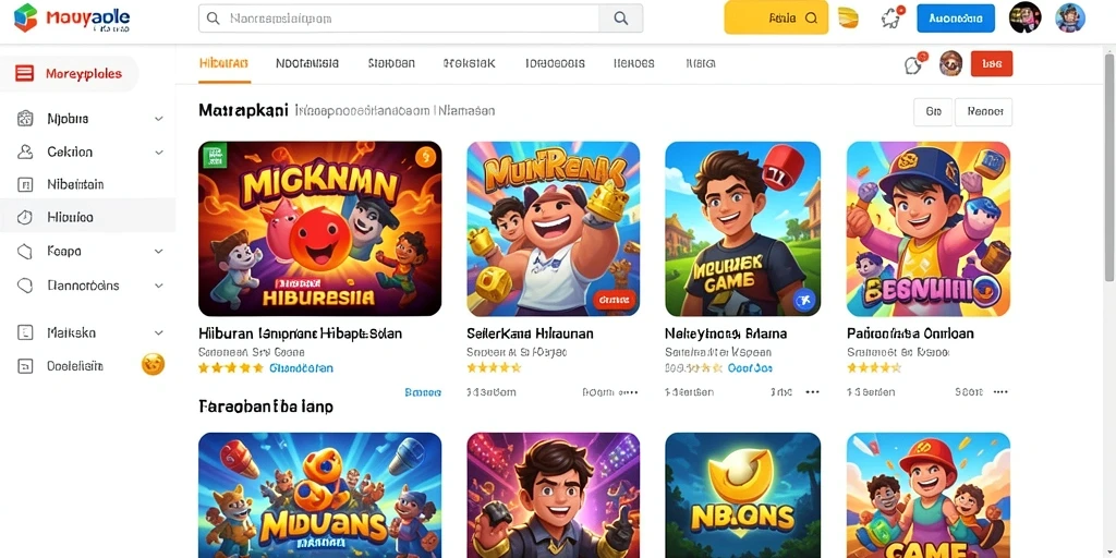 Tampilan utama MAXSERU yang menarik.