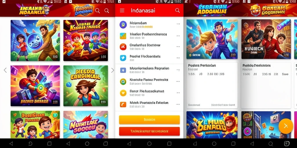 Screenshot menunjukkan tampilan menarik dari antarmuka game.