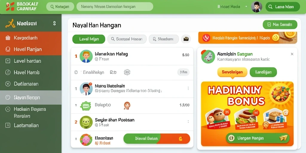 Tampilan awal yang menarik dan interaktif.